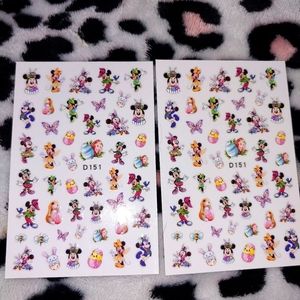 Disney's Mickey and Minnie nail stickers